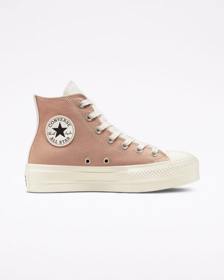 Topanky Na Platforme Converse Chuck Taylor All Star Lift Tri-Panel Vysoke Damske Marhule Siva | SK WSK11R1